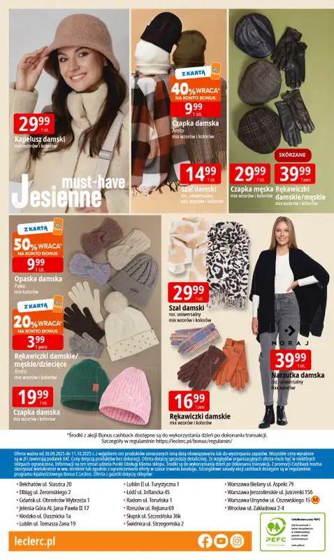Leclerc - gazetka promocyjna Oferta E.Leclerc I Jesienne must have od wtorku 30.09 do soboty 11.10 - strona 24