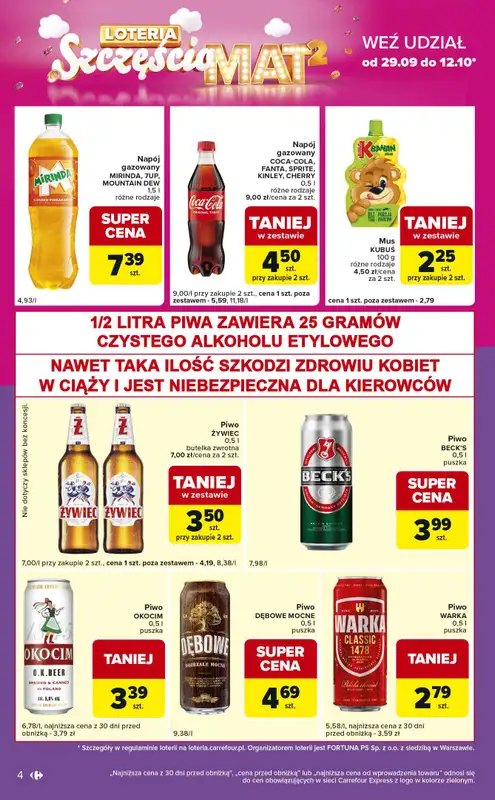 Carrefour Express - gazetka promocyjna Gazetka Express od wtorku 30.09 do poniedziałku 06.10 - strona 4
