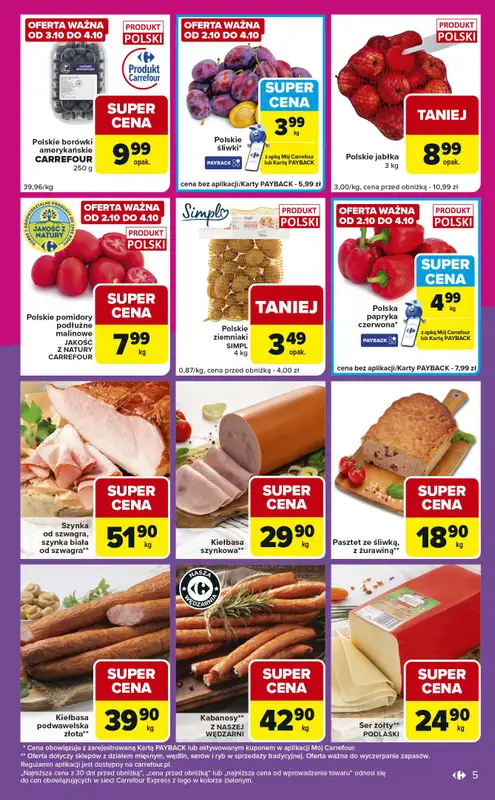 Carrefour Express - gazetka promocyjna Gazetka Express od wtorku 30.09 do poniedziałku 06.10 - strona 5
