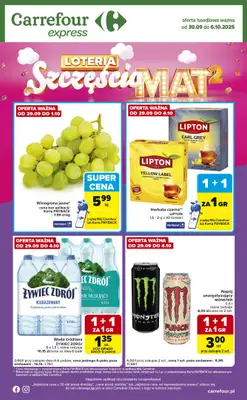 Carrefour Express - gazetka promocyjna Gazetka Express od wtorku 30.09 do poniedziałku 06.10