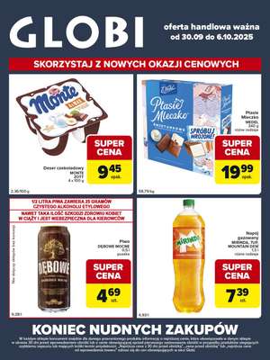 Globi - gazetka promocyjna Gazetka Globi od wtorku 30.09 do poniedziałku 06.10