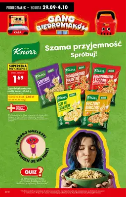 Biedronka - gazetka promocyjna Od poniedziałku od poniedziałku 29.09 do soboty 04.10 - strona 44