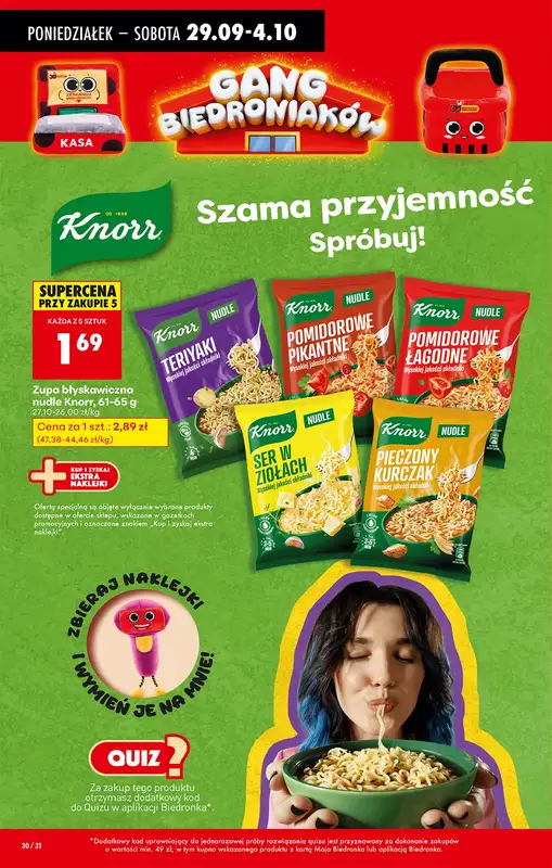 Biedronka - gazetka promocyjna Od poniedziałku od poniedziałku 29.09 do soboty 04.10 - strona 44