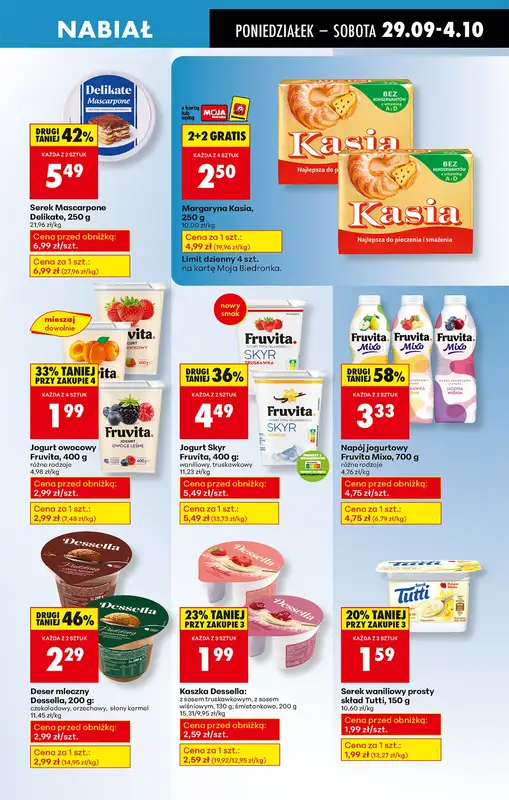 Biedronka - gazetka promocyjna Od poniedziałku od poniedziałku 29.09 do soboty 04.10 - strona 49