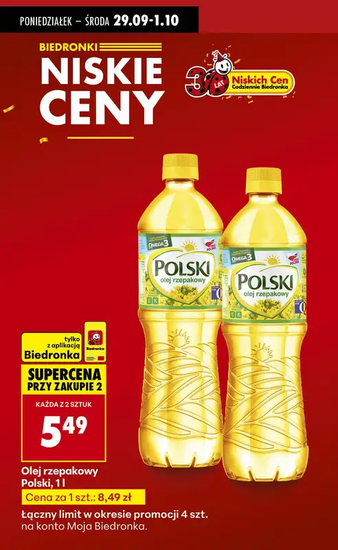 Biedronka - gazetka promocyjna Od poniedziałku od poniedziałku 29.09 do soboty 04.10 - strona 9