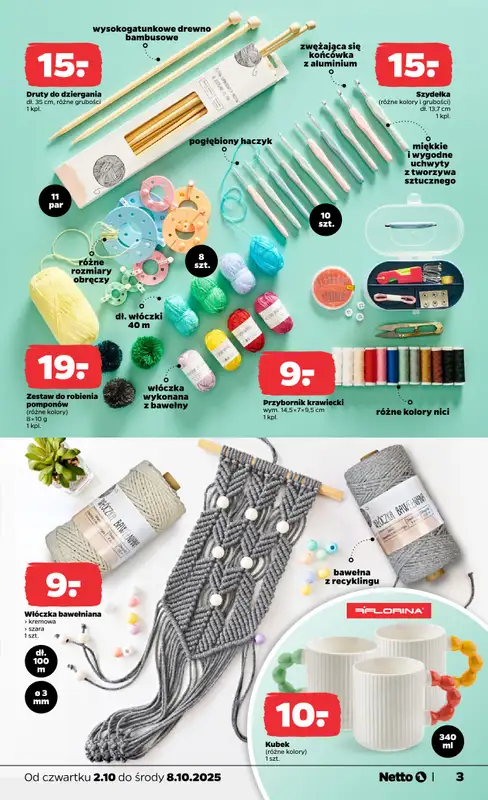 Netto - gazetka promocyjna Gazetka Non Food od czwartku 02.10 do środy 08.10 - strona 3