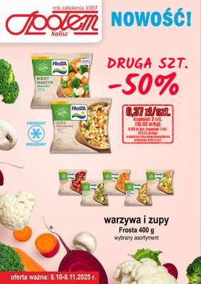 Społem - Blisko i Korzystnie - gazetka promocyjna Plakat promocyjny PSS Kalisz od środy 08.10 do soboty 08.11