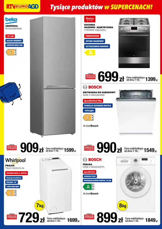 RTV EURO AGD - gazetka promocyjna WIELKIE OTWARCIE! POLICE od piątku 03.10 do poniedziałku 06.10 - strona 4