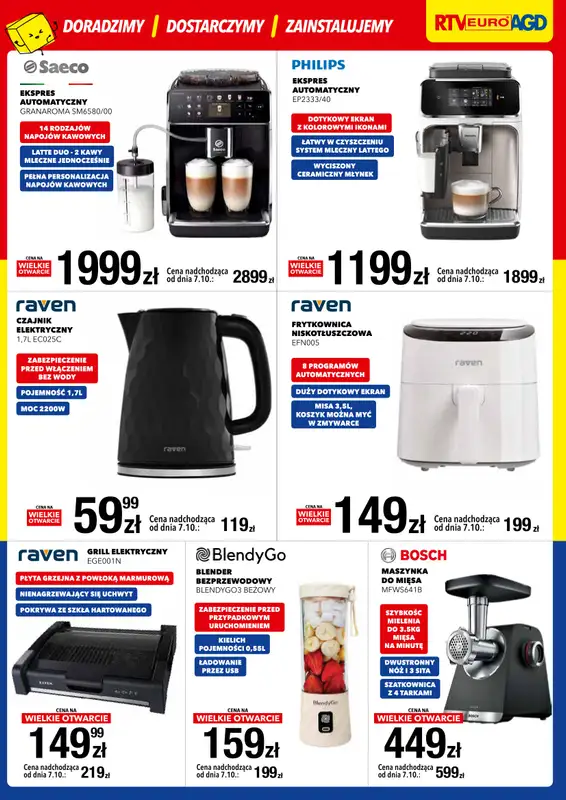 RTV EURO AGD - gazetka promocyjna WIELKIE OTWARCIE! POLICE od piątku 03.10 do poniedziałku 06.10 - strona 5