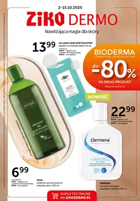 Ziko Dermo - gazetka promocyjna Gazetka od czwartku 02.10 do środy 15.10