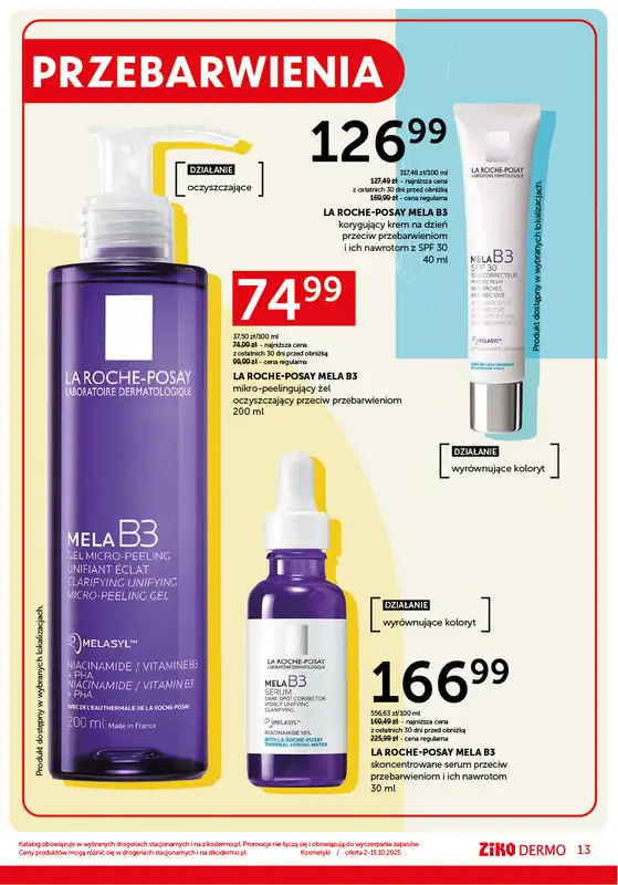 Ziko Dermo - gazetka promocyjna Gazetka od czwartku 02.10 do środy 15.10 - strona 13