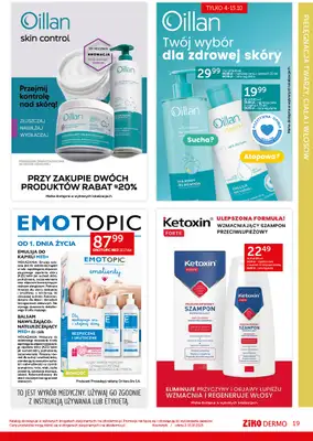 Ziko Dermo - gazetka promocyjna Gazetka od czwartku 02.10 do środy 15.10 - strona 19