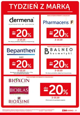 Ziko Dermo - gazetka promocyjna Gazetka od czwartku 02.10 do środy 15.10 - strona 23