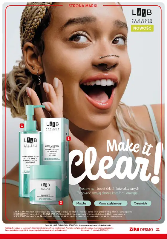 Ziko Dermo - gazetka promocyjna Gazetka od czwartku 02.10 do środy 15.10 - strona 21