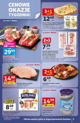 Auchan - gazetka promocyjna Gazetka Wielkie przeboje cenowe Supermarket Auchan  do środy 08.10 - strona 5