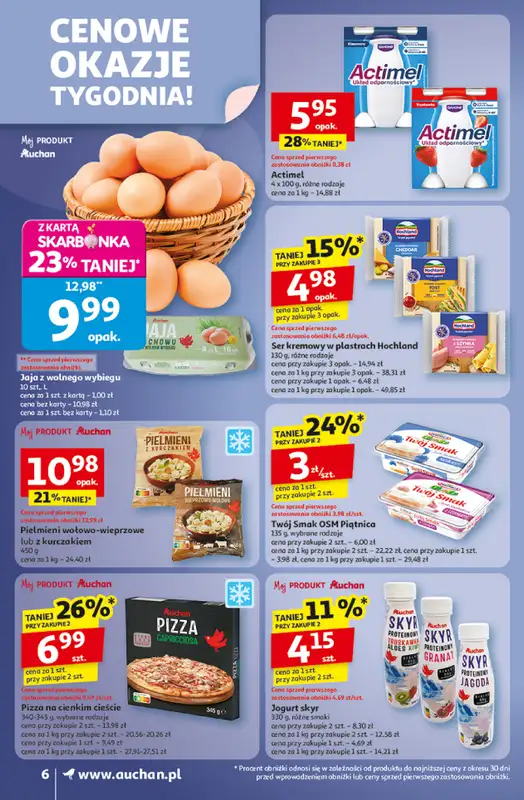 Auchan - gazetka promocyjna Gazetka Wielkie przeboje cenowe Supermarket Auchan  do środy 08.10 - strona 6