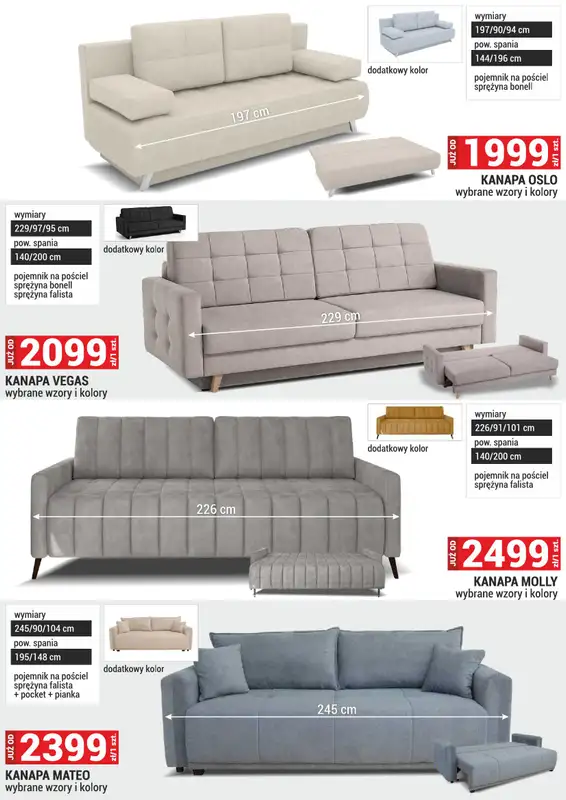 Merkury Market - gazetka promocyjna Gazetka Meble, wypoczynki, materace od środy 01.10 do piątku 31.10 - strona 12