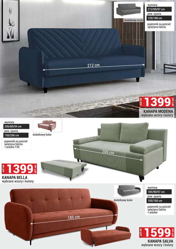 Merkury Market - gazetka promocyjna Gazetka Meble, wypoczynki, materace od środy 01.10 do piątku 31.10 - strona 14