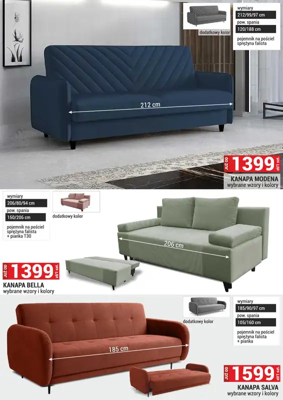 Merkury Market - gazetka promocyjna Gazetka Meble, wypoczynki, materace od środy 01.10 do piątku 31.10 - strona 14