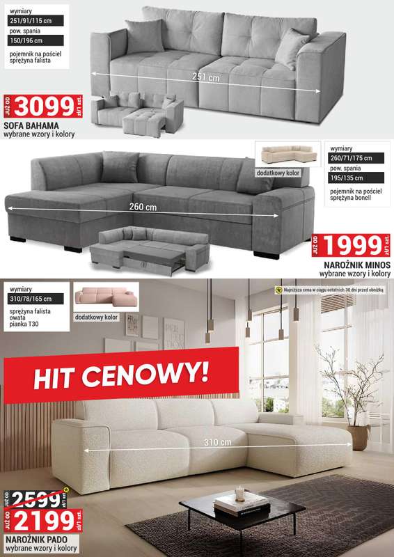 Merkury Market - gazetka promocyjna Gazetka Meble, wypoczynki, materace od środy 01.10 do piątku 31.10 - strona 3
