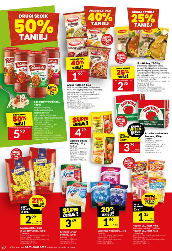 Twój Market - gazetka promocyjna Gazetka od środy 24.09 do wtorku 30.09 - strona 20