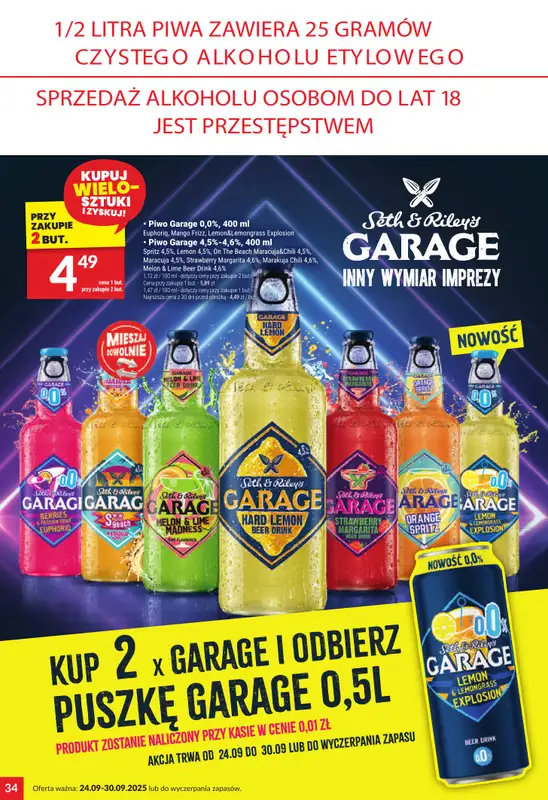 Twój Market - gazetka promocyjna Gazetka od środy 24.09 do wtorku 30.09 - strona 34