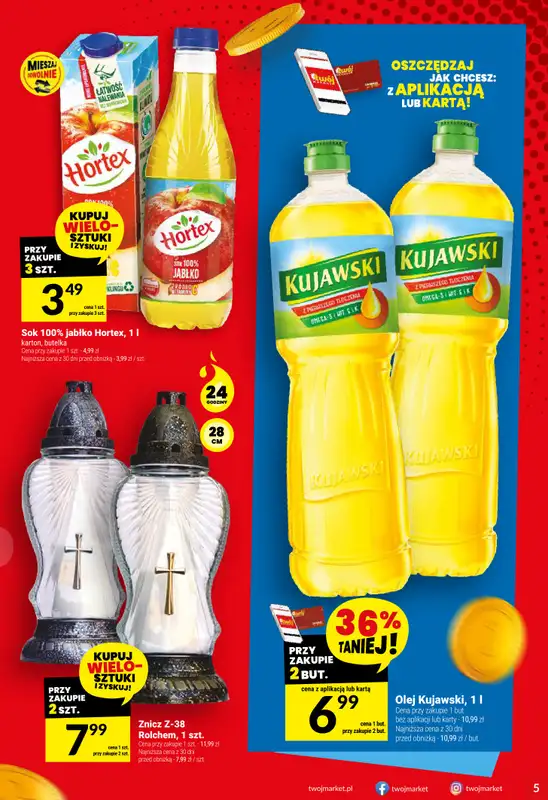 Twój Market - gazetka promocyjna Gazetka od środy 24.09 do wtorku 30.09 - strona 5