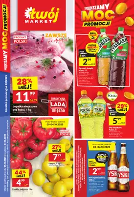 Twój Market - gazetka promocyjna Gazetka od środy 01.10 do wtorku 07.10