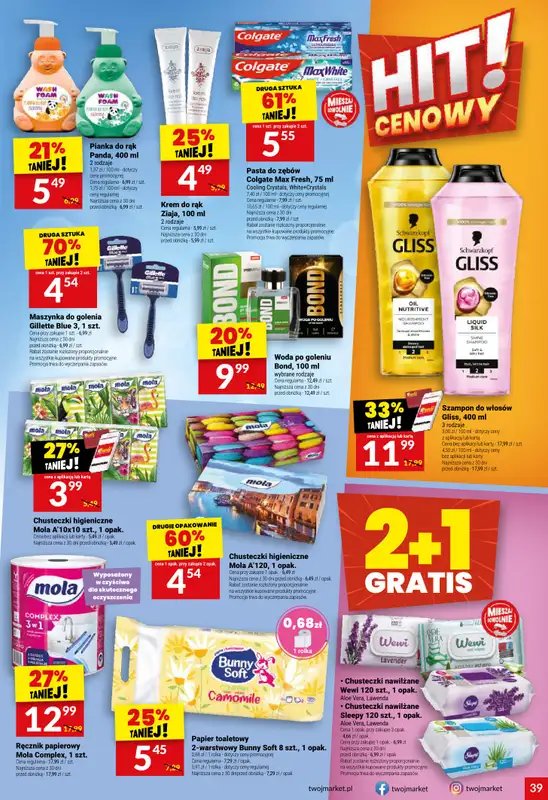 Twój Market - gazetka promocyjna Gazetka od środy 01.10 do wtorku 07.10 - strona 39