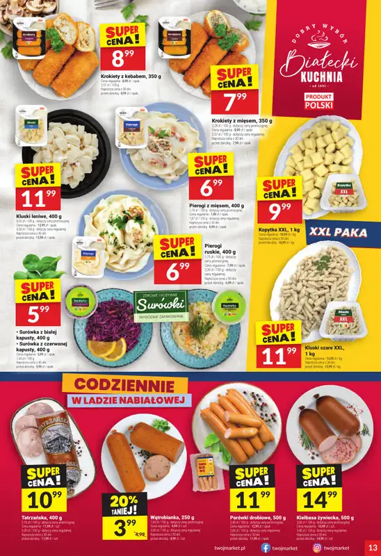 Twój Market - gazetka promocyjna Gazetka od środy 01.10 do wtorku 07.10 - strona 13