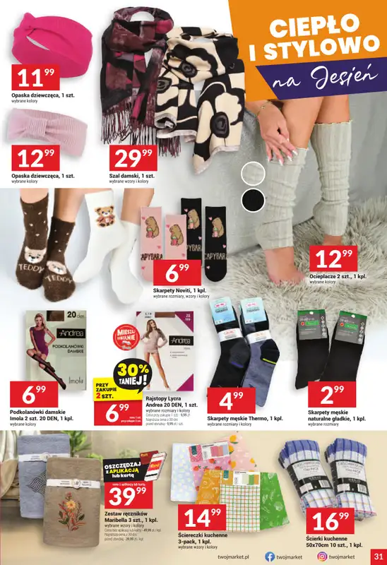 Twój Market - gazetka promocyjna Gazetka od środy 01.10 do wtorku 07.10 - strona 31