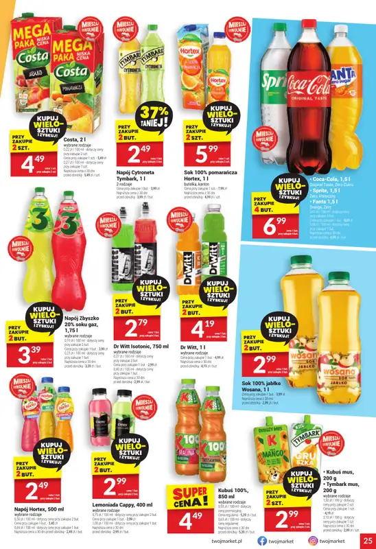 Twój Market - gazetka promocyjna Gazetka od środy 01.10 do wtorku 07.10 - strona 25