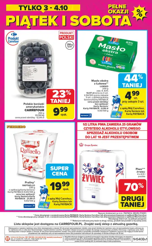 Carrefour Market - gazetka promocyjna Gazetka Weekend promek już od czwartku od czwartku 02.10 do soboty 04.10 - strona 8