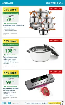Erli - gazetka promocyjna Małe AGD i Elektronika – taniej! od wtorku 30.09 do niedzieli 12.10 - strona 7 Erli - gazetka promocyjna Małe AGD i Elektronika – taniej! od wtorku 30.09 do niedzieli 12.10 - strona 7