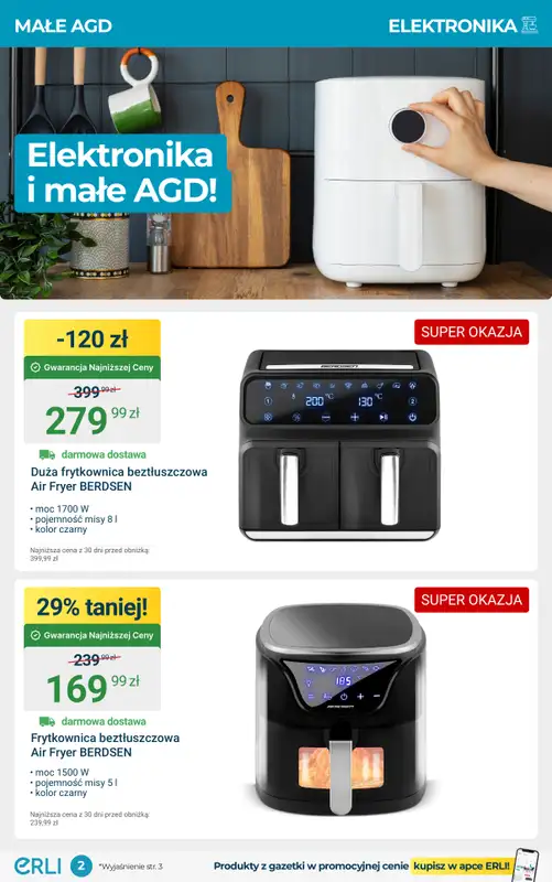 Erli - gazetka promocyjna Małe AGD i Elektronika – taniej! od wtorku 30.09 do niedzieli 12.10 - strona 2