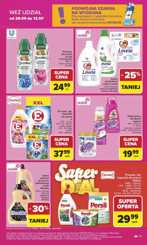 Carrefour Market - gazetka promocyjna Gazetka Carrefour Market od poniedziałku od poniedziałku 29.09 do soboty 04.10 - strona 52