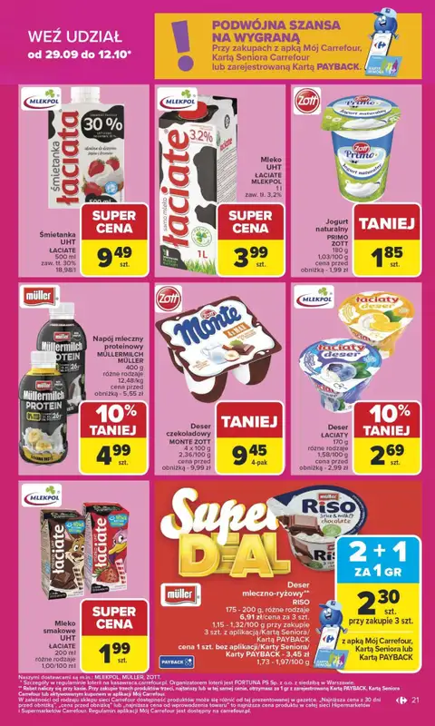 Carrefour Market - gazetka promocyjna Gazetka Carrefour Market od poniedziałku od poniedziałku 29.09 do soboty 04.10 - strona 21
