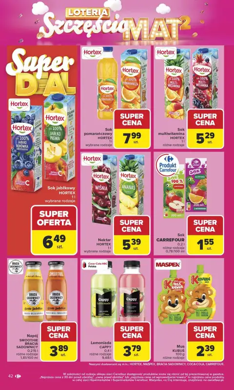 Carrefour Market - gazetka promocyjna Gazetka Carrefour Market od poniedziałku od poniedziałku 29.09 do soboty 04.10 - strona 42