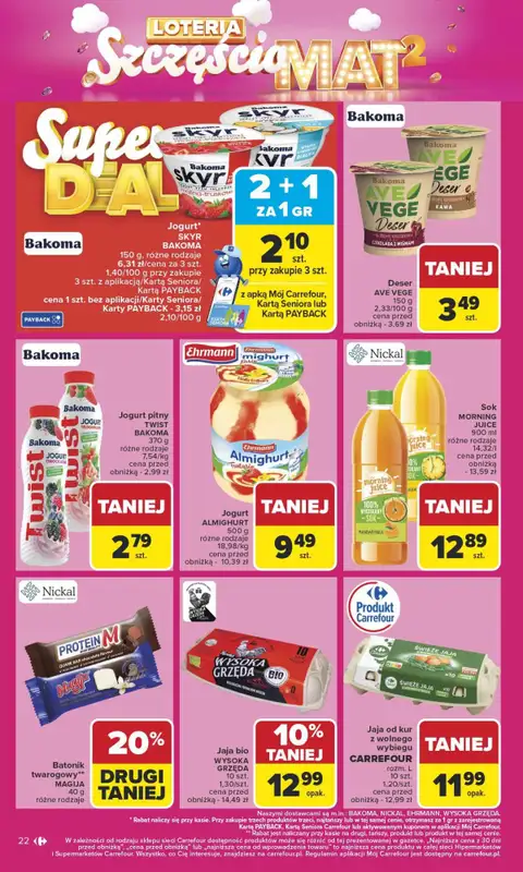 Carrefour Market - gazetka promocyjna Gazetka Carrefour Market od poniedziałku od poniedziałku 29.09 do soboty 04.10 - strona 22