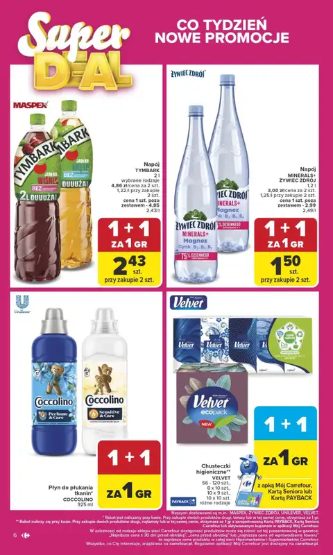 Carrefour Market - gazetka promocyjna Gazetka Carrefour Market od poniedziałku od poniedziałku 29.09 do soboty 04.10 - strona 6