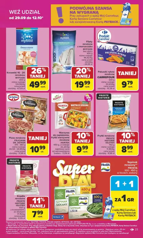 Carrefour Market - gazetka promocyjna Gazetka Carrefour Market od poniedziałku od poniedziałku 29.09 do soboty 04.10 - strona 23