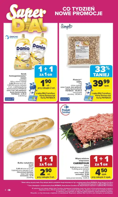 Carrefour Market - gazetka promocyjna Gazetka Carrefour Market od poniedziałku od poniedziałku 29.09 do soboty 04.10 - strona 4