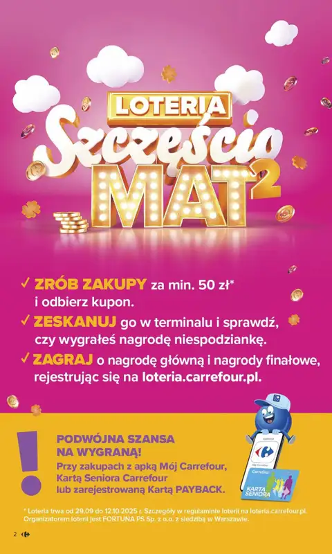 Carrefour Market - gazetka promocyjna Gazetka Carrefour Market od poniedziałku od poniedziałku 29.09 do soboty 04.10 - strona 2