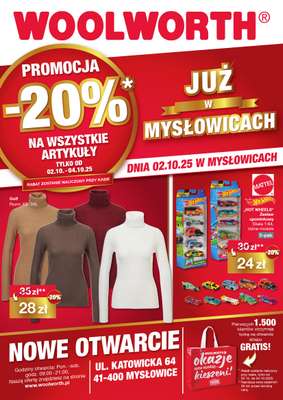 Woolworth - gazetka promocyjna WIELKIE OTWARCIE! MYSŁOWICE, ul. Katowicka 64 od czwartku 02.10 do soboty 04.10