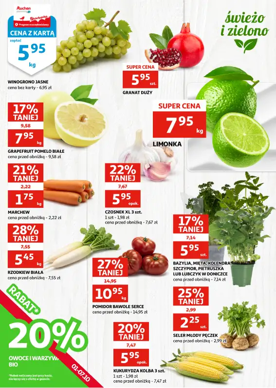 Auchan - gazetka promocyjna Gazetka Zielona Góra I Jesienne zbiory najlepszych promocji od środy 01.10 do wtorku 07.10 - strona 2