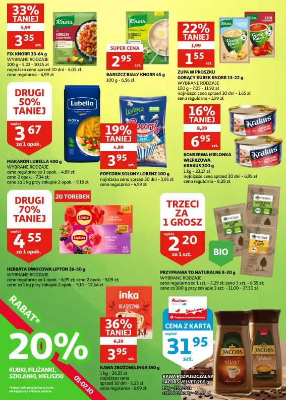 Auchan - gazetka promocyjna Gazetka Zielona Góra I Jesienne zbiory najlepszych promocji od środy 01.10 do wtorku 07.10 - strona 12