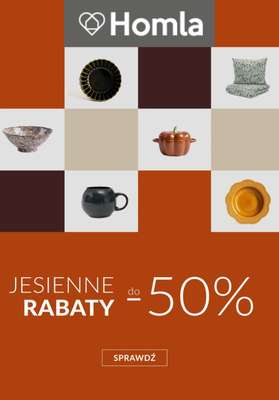 Homla - gazetka promocyjna Do -50% jesienne rabaty od wtorku 30.09 