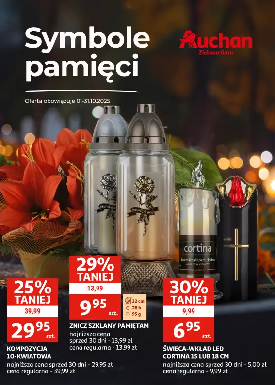 Auchan - gazetka promocyjna Gazetka Zielona Góra I Symbole pamięci od środy 01.10 do piątku 31.10