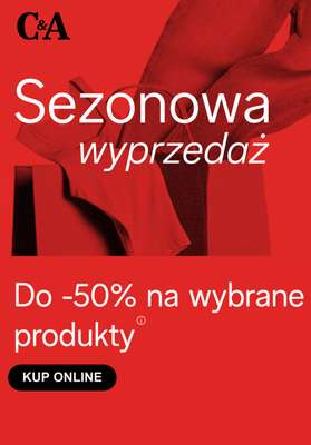 C&A - gazetka promocyjna Do -50% w aplikacji C&A od wtorku 30.09 