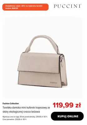 Puccini - gazetka promocyjna Dodatkowe -30% na wybrane torebki od wtorku 30.09  - strona 8